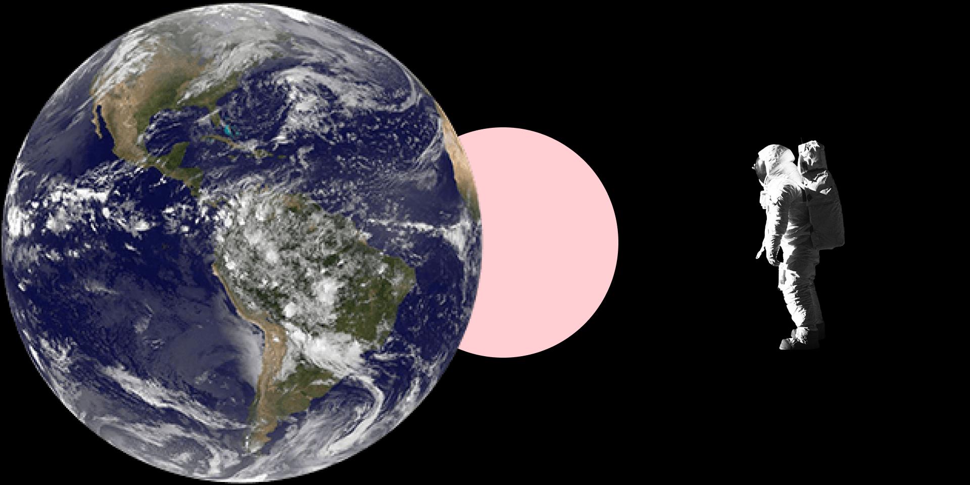 Planeta no espaço